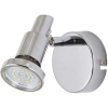 Kinkiet niklowana lampa ścienna IP22 łazienka salon z żarówką GU10 LED 3W [Artp]